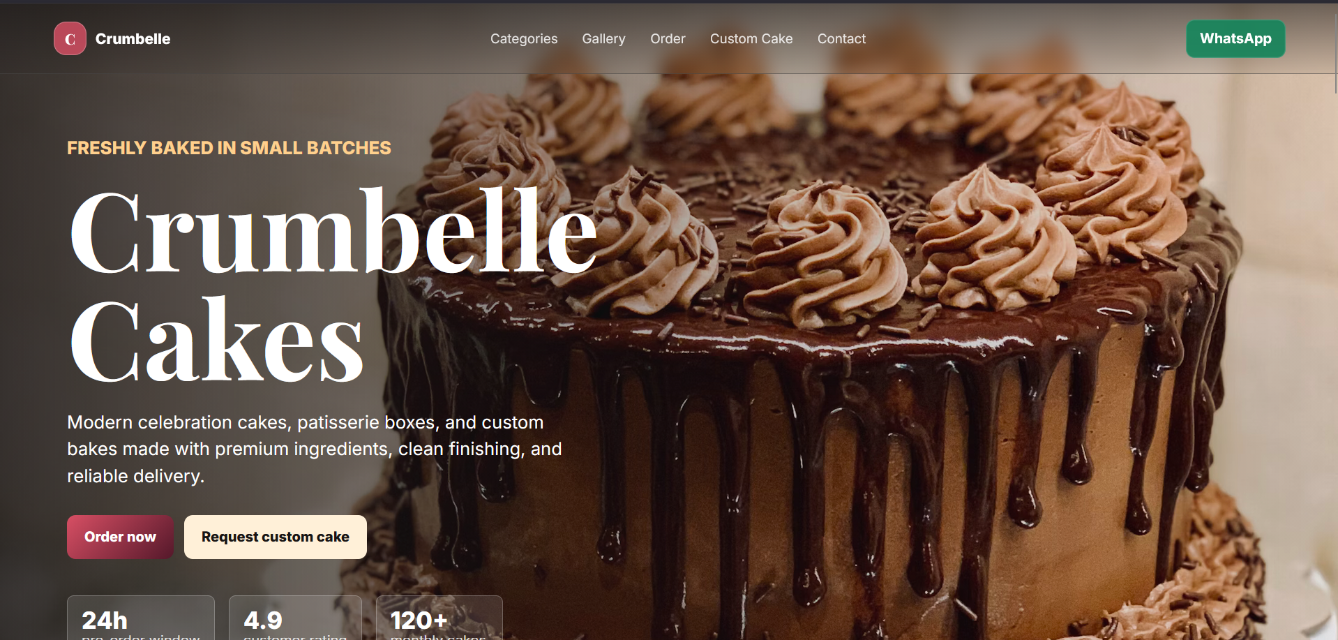 Custom Cake Ordering